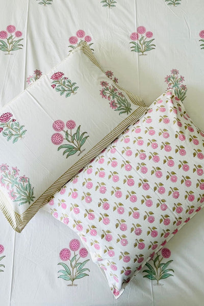 Rosia Hand Block Printed Cotton Bedsheet